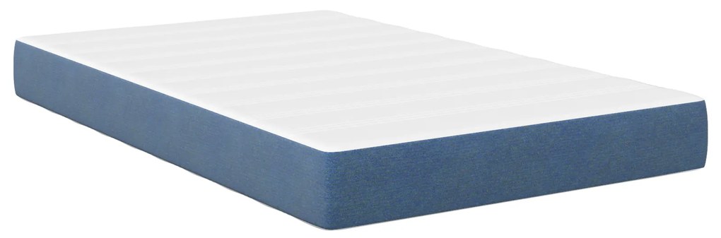 vidaXL Στρώμα Pocket Spring Μπλε Μεσαίο 120x200x20 εκ Υφασμάτινο