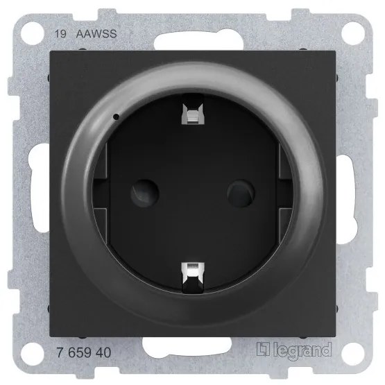 Σύνδεσμος Πρίζας 2π+γ Dark Grey  SEANO 765940 Legrand 765940