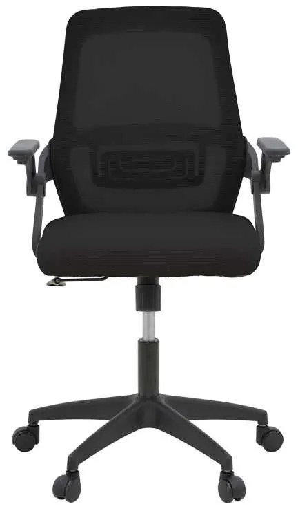 Καρέκλα γραφείου Reji pakoworld mesh ύφασμα μαύρο 58x60x89-99εκ