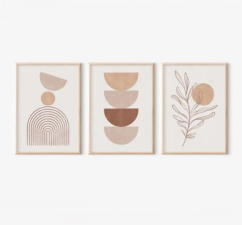 Πίνακας Teronja pakoworld τρίπτυχος με ψηφιακή εκτύπωση και πλαίσιο 33x1.5x48εκ