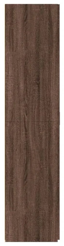 vidaXL Ντουλάπι Καφέ Δρυς 80x42,5x185 εκ. από Επεξεργασμένο Ξύλο