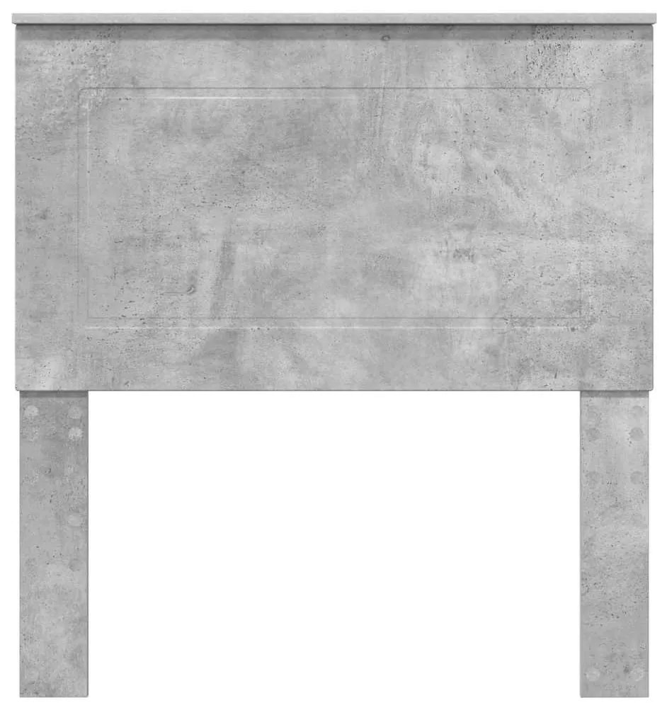 vidaXL Κεφαλάρι με κεφαλάρι Σκυρόδεμα Γκρι 90 cm Επεξεργασμένο ξύλο