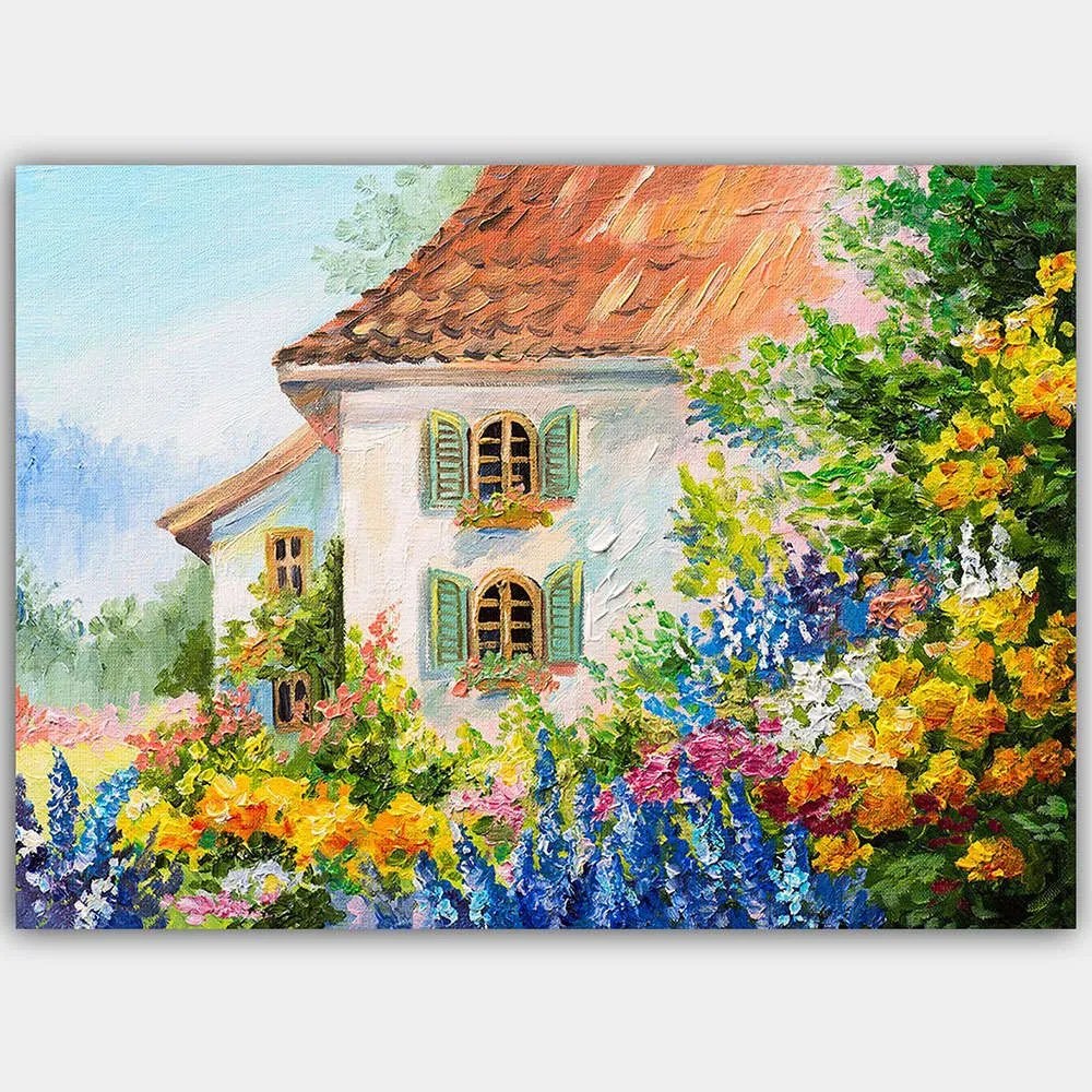Πίνακας Καμβάς 441HPE2407 100x70cm Multi Wallity Οριζόντιοι Ξύλο, Καμβάς