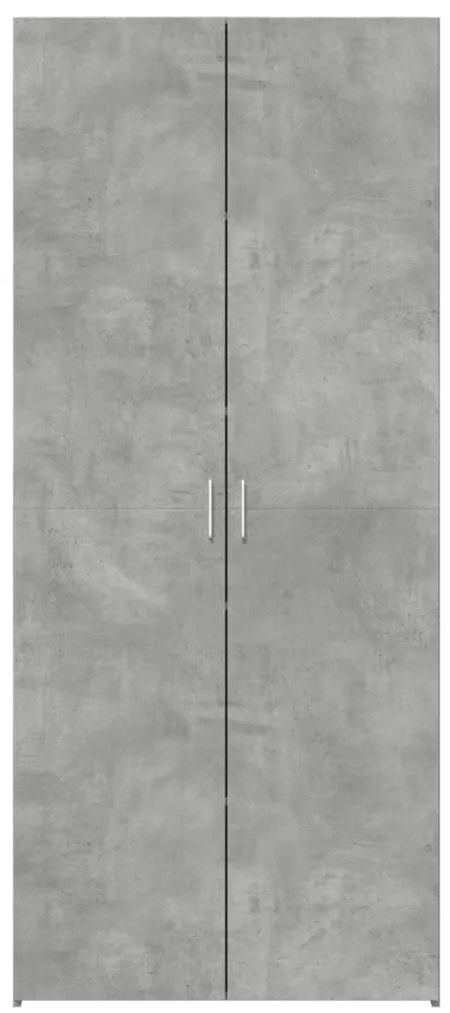 vidaXL Ντουλάπι Γκρι Σκυροδέματος 80x42,5x185 εκ. Επεξεργασμένο Ξύλο
