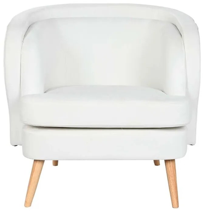 Κάθισμα DKD Home Decor Λευκό Φυσικό Ξύλο 91 x 80 x 78 cm