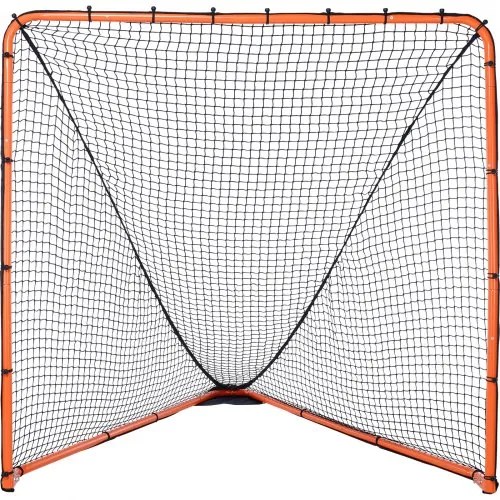 VEVOR Lacrosse Goal, 6&#039; x 6&#039; Lacrosse Net, Folding Portable Backyard Lacrosse Training Equipment, Steel Frame Training Net, Quick &amp; Easy Setup Lacrosse Goal, Perfect for Youth Adult Training, Orange