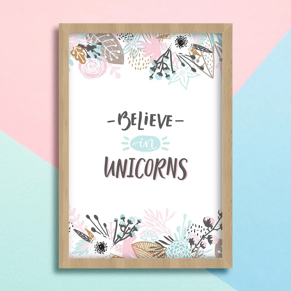 Παιδικό Πόστερ Unicorns KD241 40x50cm  Εκτύπωση Πόστερ (χωρίς κάδρο)