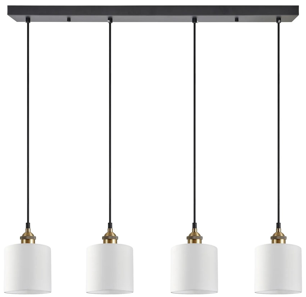 SE21-BR-10-4BL-SH1 MAGNUM BRONZE White Shade Pendant+