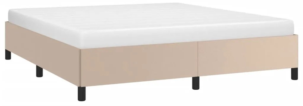 vidaXL Πλαίσιο Κρεβατιού Καπουτσίνο 180x200 εκ. από Συνθετικό Δέρμα