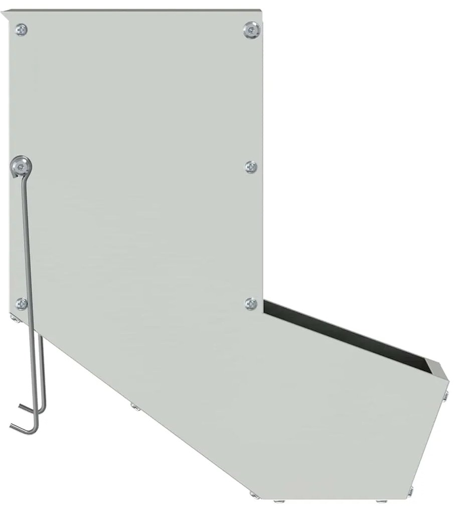 vidaXL Ταΐστρα Χαμστεριών Ασημί 17,5 x 26 x 28,5 εκ