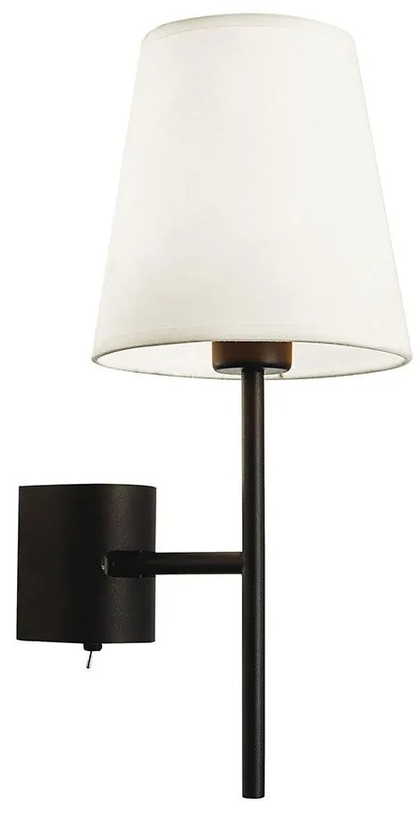 Φωτιστικό Τοίχου-Απλίκα Sonia 4229201 Black Viokef Metal, Fabric