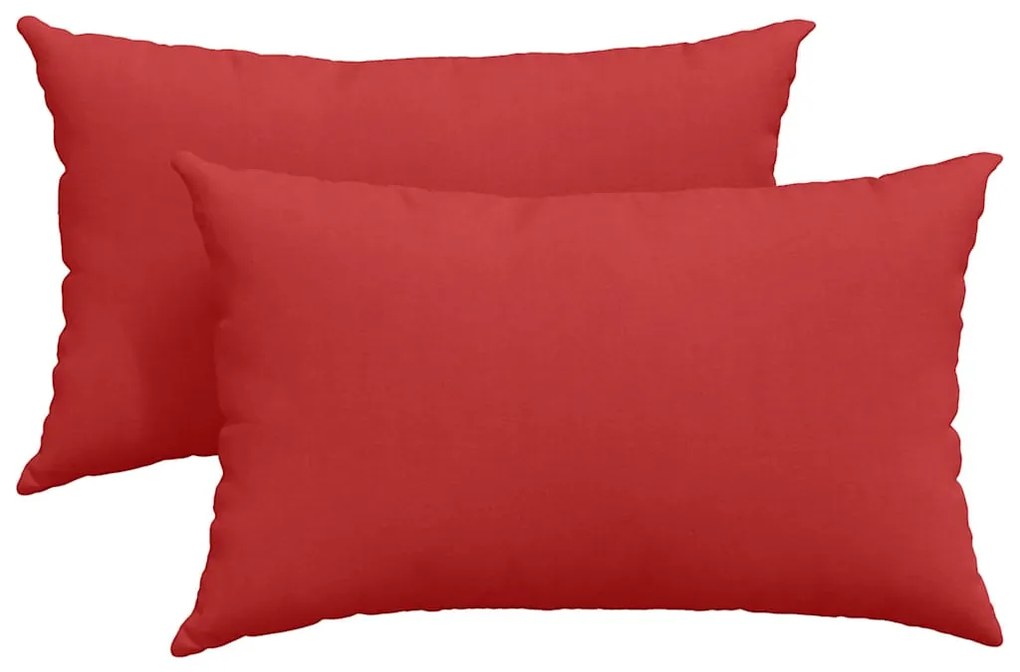vidaXL Μαξιλάρι Καναπέ 2 pcs Κόκκινο 50 x 30 cm ύφασμα