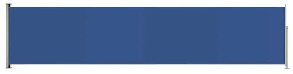 Σκίαστρο Πλαϊνό Συρόμενο Βεράντας Μπλε 140 x 600 εκ. - Μπλε