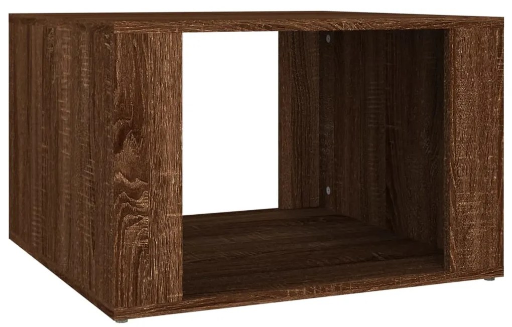 vidaXL Κομοδίνο Καπνιστή Δρυς 57x55x36 εκ. από Επεξεργασμένο Ξύλο