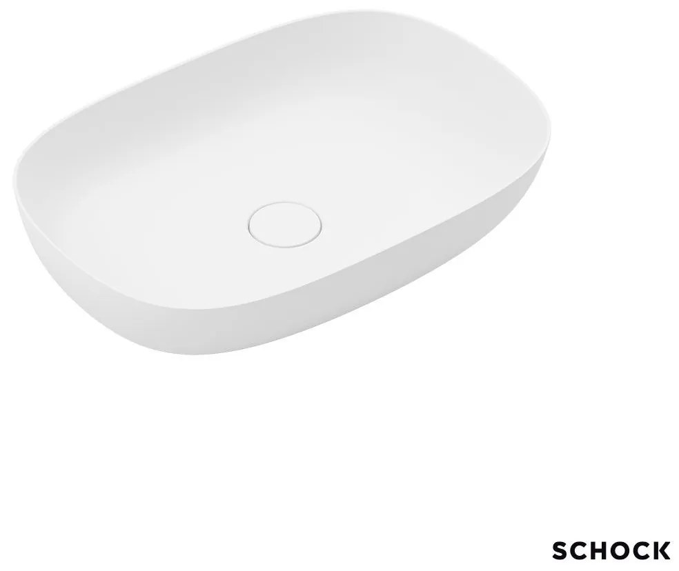 Schock RLight Επικαθήμενος Νιπτήρας Μπάνιου 56,4x39 White Matt