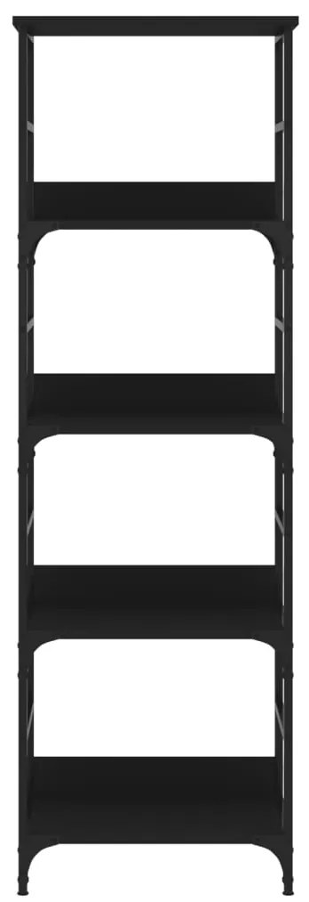 vidaXL Βιβλιοθήκη Μαύρη 50x33x153 εκ. από Επεξεργασμένο Ξύλο