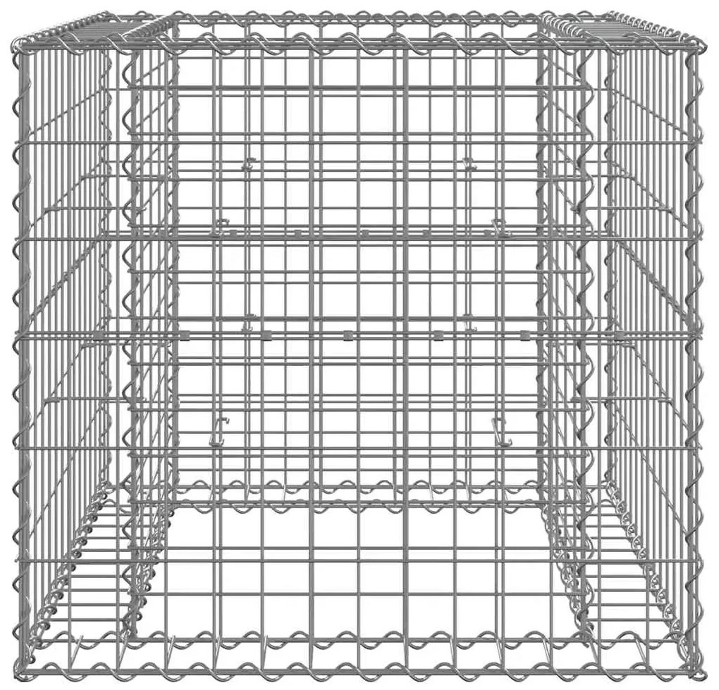 vidaXL Συρματοκιβώτιο Ασημί 70 x 70 x 65 εκ. από Γαλβανισμένο Χάλυβα