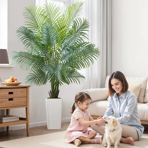 VEVOR 1829 mm Artificial Areca Palm Tree Faux Plant in Pot for Home Office