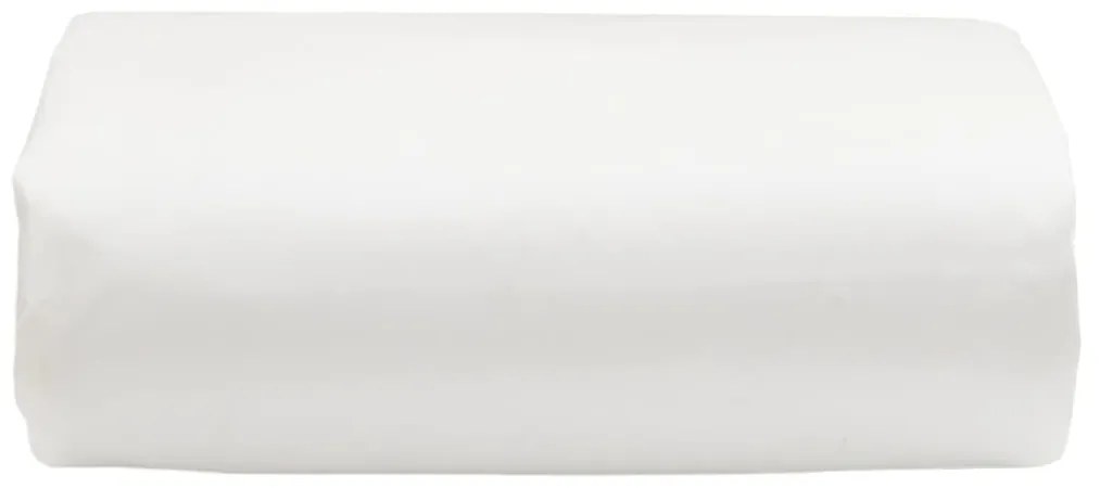 vidaXL Μουσαμάς Λευκός 2,5x4,5 μ. 650 γρ./μ²
