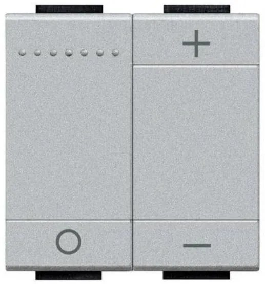 Διακόπτης Ρυθμιστή Φωτισμού Dimmer 0-10V 2 ΣΤ Αλουμίνιο Bticino NT4410N Legrand-NT4410N-Αλουμίνιο NT4410N