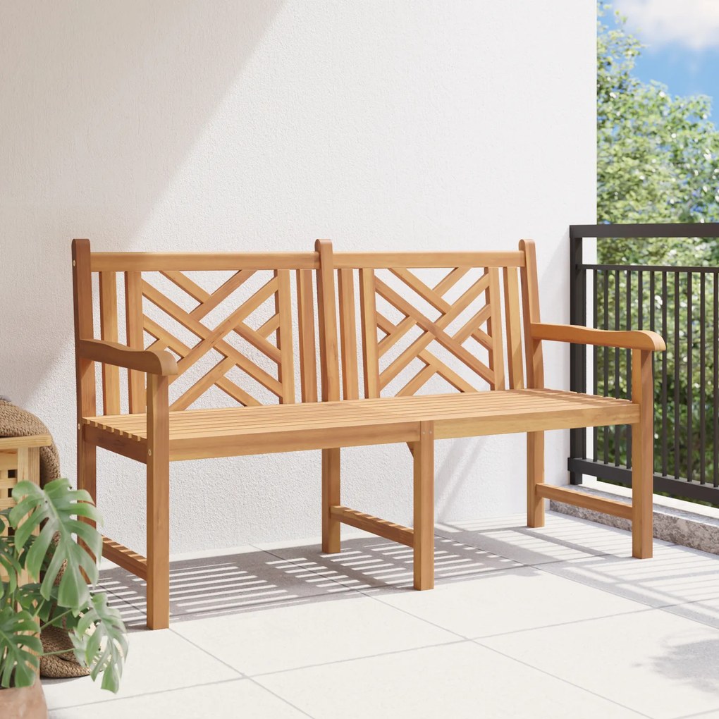 vidaXL Παγκάκι κήπου Καφέ 150 x 60 x 90 εκ Μασίφ ξύλο teak