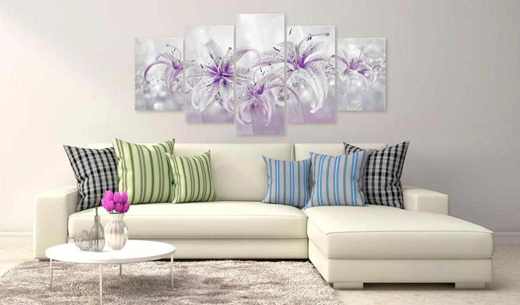 Πίνακας σε ακρυλικό γυαλί - Purple Graces [Glass] - 100x50