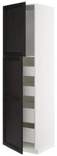 METOD/MAXIMERA ψηλό ντουλάπι με 2 πόρτες/4 συρτάρια, 60x60x220 cm 394.561.88