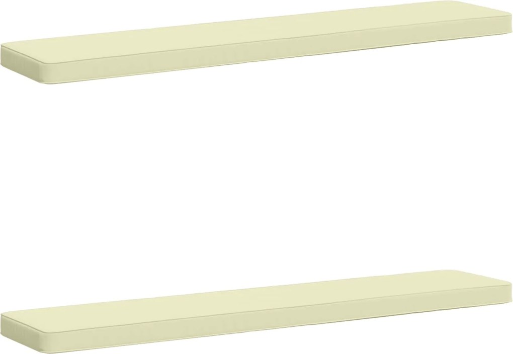 vidaXL Μαξιλάρια Πάγκου 2 Τεμαχίων VUGHT 2 pcs 100% Πολυεστέρας Κρεμ