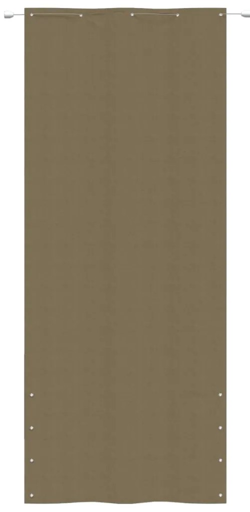 vidaXL Διαχωριστικό Βεράντας Taupe 100 x 240 εκ. Ύφασμα Oxford