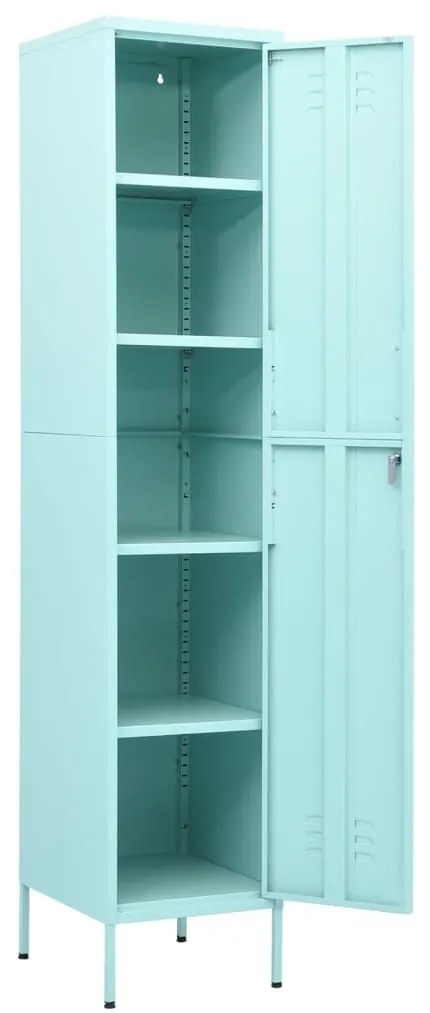 vidaXL Φοριαμός Χρώμα Μέντα 35 x 46 x 180 εκ. από Ατσάλι