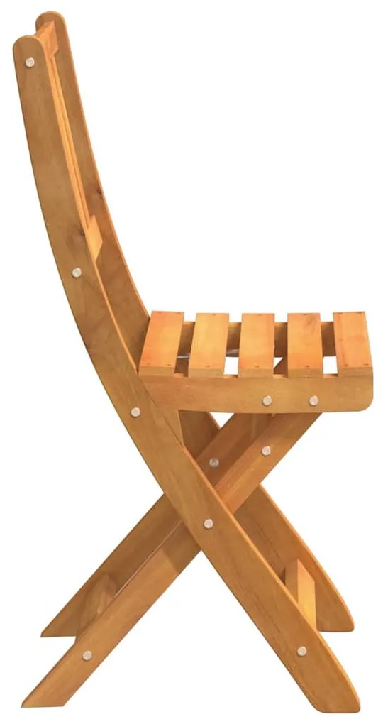 vidaXL 8 πτυσσόμενες καρέκλες κήπου  36x46x86 εκ. από στερεό ξύλο ακακίας