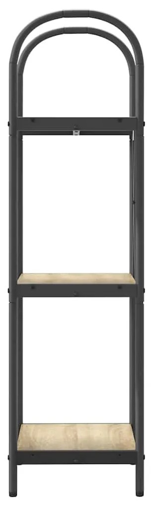 vidaXL Ράφι Βιβλίων Sonoma Δρυς 40 x 30 x 109 εκ Επεξεργασμένο ξύλο