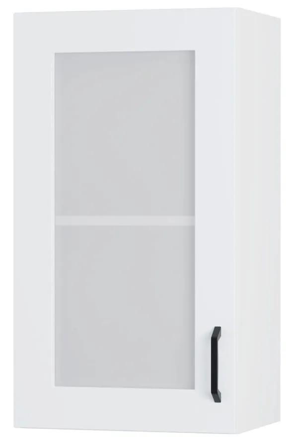 Modest Πάνω Ντουλάπι-Βιτρίνα Λευκό 40x30x72cm