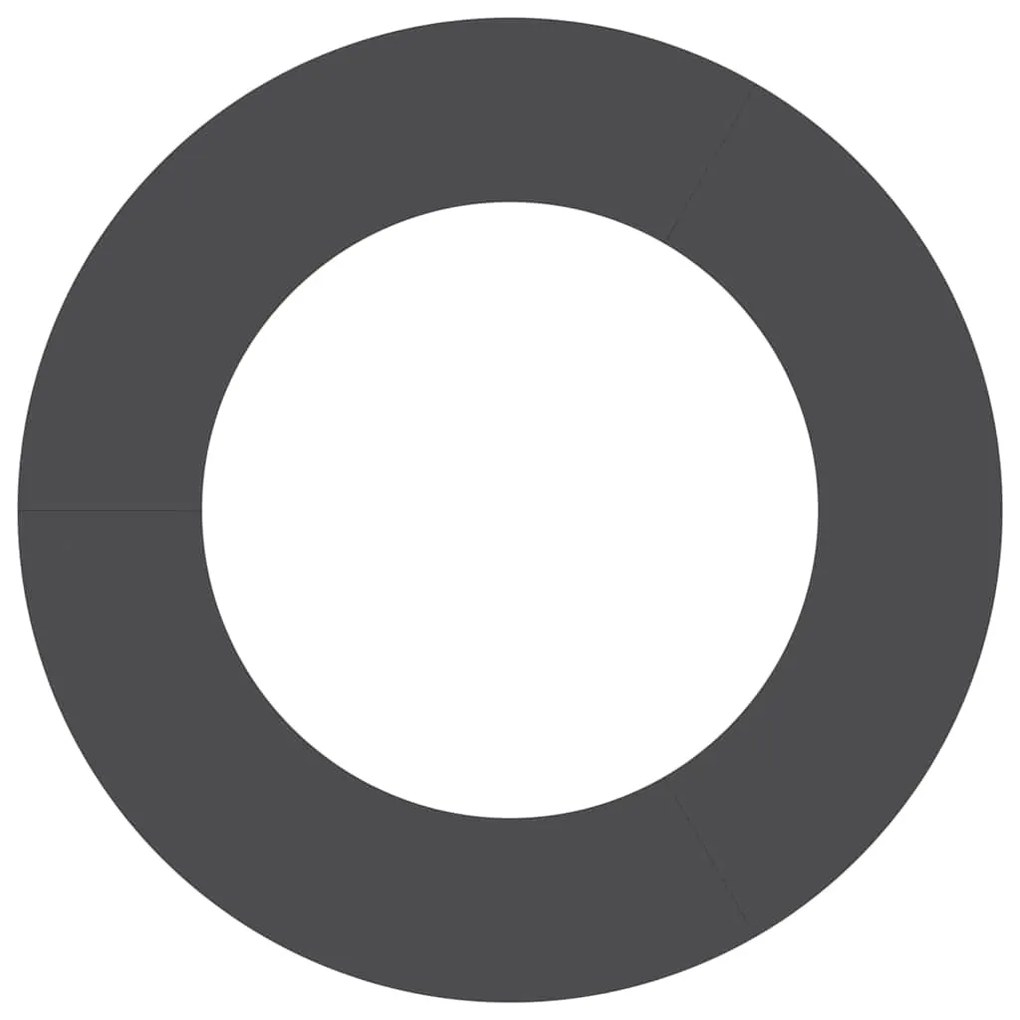 vidaXL Επίπεδος δακτύλios δέντρου Μαύρο Ø50 / 80 εκ. Ατσάλι