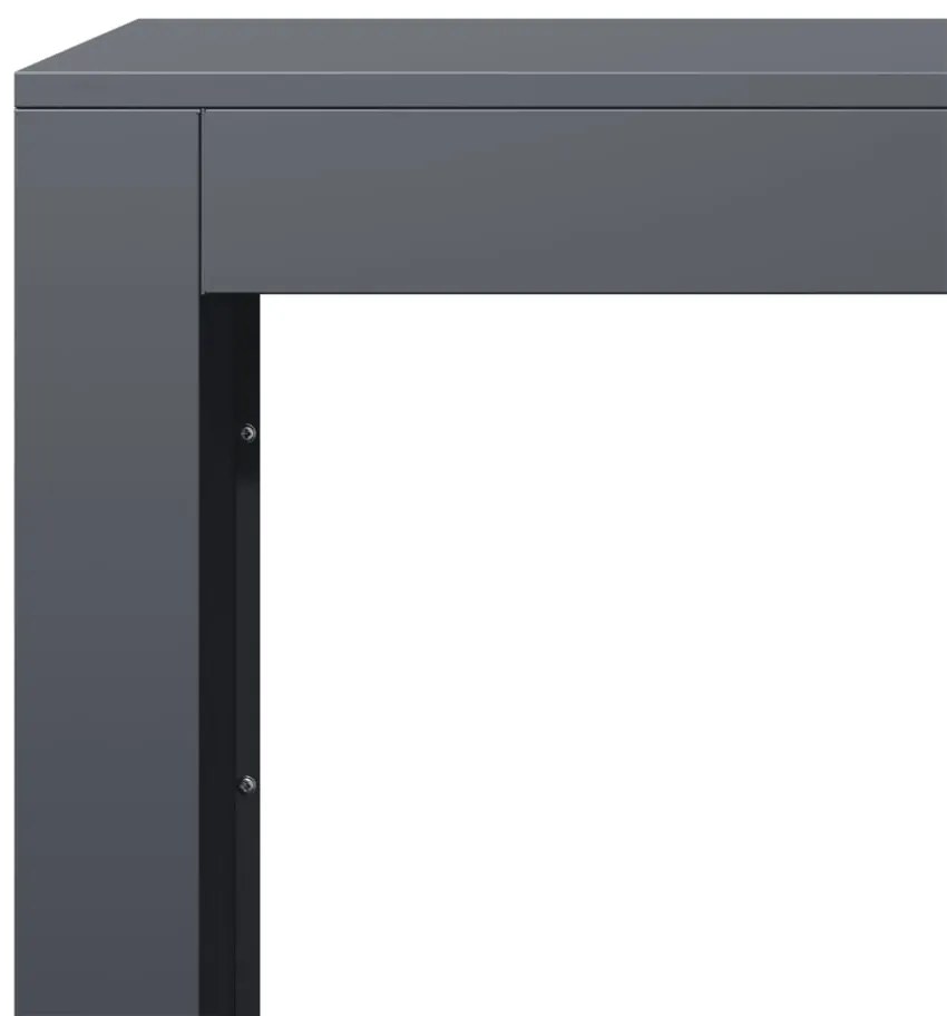 vidaXL Ράφι Καυσόξυλων Ανθρακί 100x40x60 εκ. Ατσάλινο