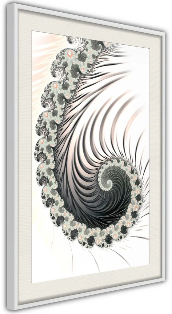 Αφίσα - Fractal Spiral (Positive) - 20x30 - Χρυσό - Χωρίς πασπαρτού