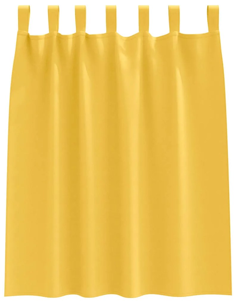 vidaXL Κουρτίνες 2 pcs κίτρινο μουσταρδί 140x140cm Πολυεστέρας
