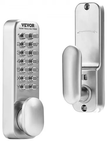 VEVOR Mechanical Keyless Entry Door Lock 14 Key Mechanical Keypad Door Knob Home