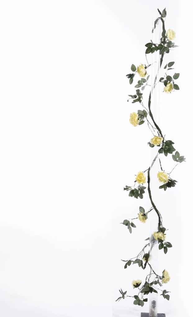Supergreens Τεχνητή Γιρλάντα Τριαντάφυλλο Garden Κίτρινη 240 εκ. - 4881-7