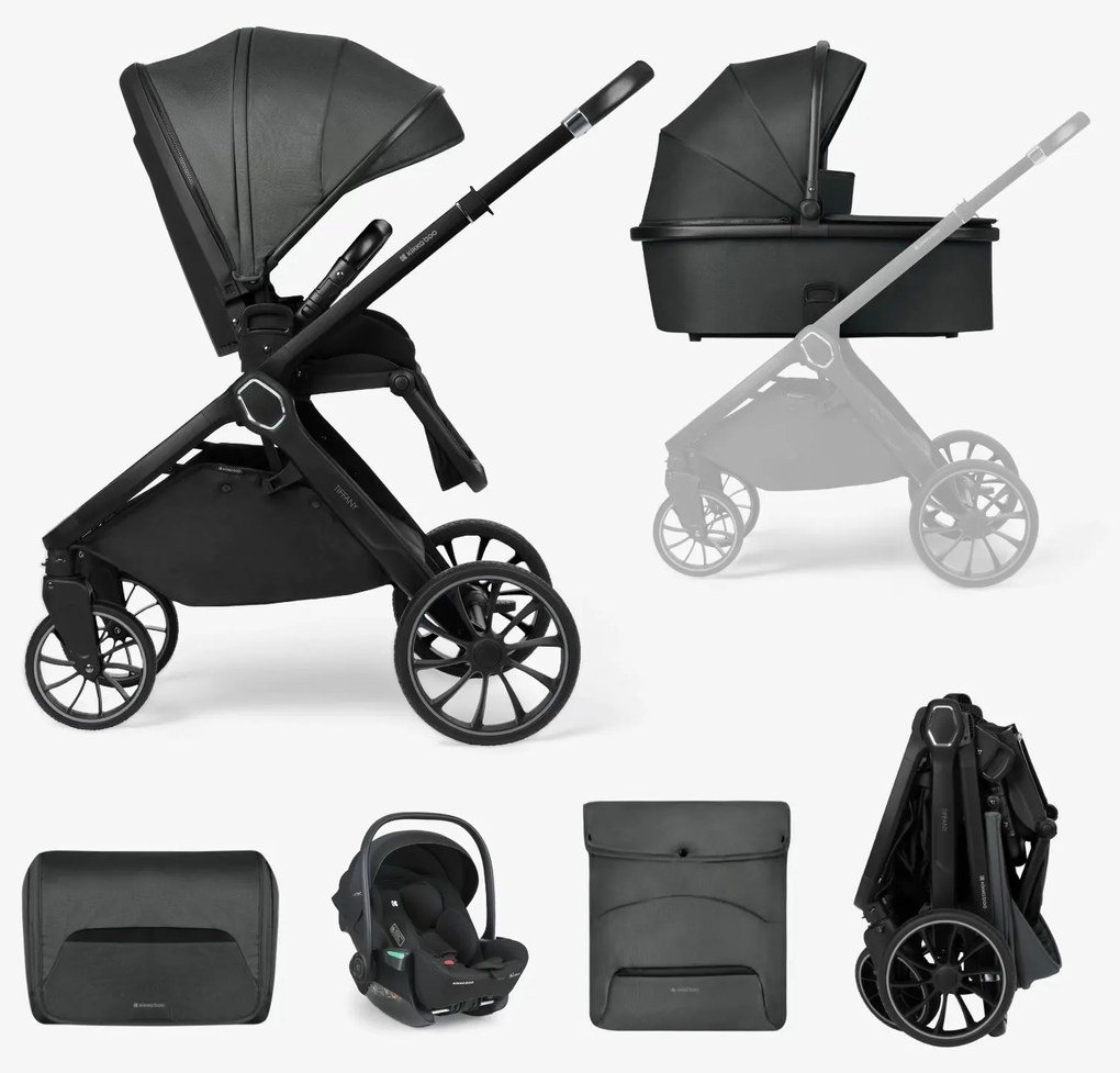 KIKKA BOO ΠΟΛΥΚΑΡΟΤΣΙ 3 ΣΕ 1 ΜΕ ΚΑΛΑΘΟΥΝΑ ΚΑΙ ΚΑΘΙΣΜΑ ΑΥΤΟΚΙΝΗΤΟΥ TIFFANY DARK GREY 31001020151-3