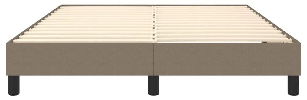 vidaXL Σκελετός Κρεβατιού με Ελατήρια Taupe 140x190 εκ. Υφασμάτινο