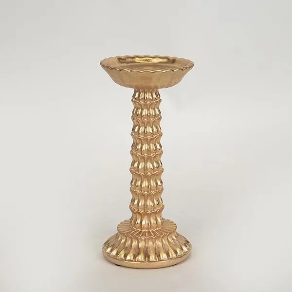 ΚΗΡΟΠΗΓΙΟ, ΠΟΛΥΡΕΣΙΝ, ΝΟΥΦΑΡΟ, ΧΡΥΣΟ, 10.5x10.7x22,8CM (Συσκευασία 2 τεμαχίων)