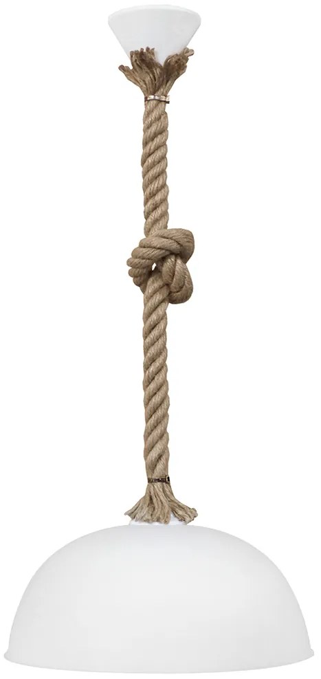 Φωτιστικό Οροφής Μονόφωτο Heronia Sfera/30 31-1056 Rope/White
