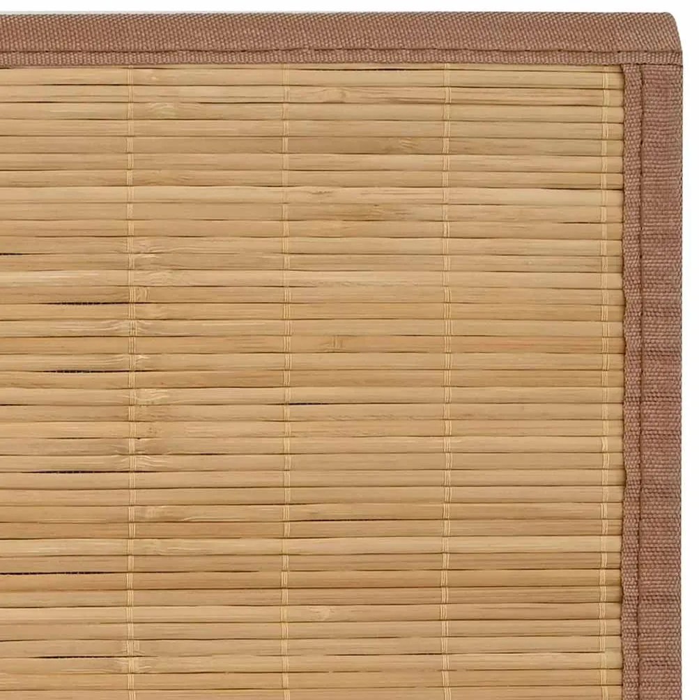 vidaXL Χαλί Καφέ 100 x 160 εκ. από Μπαμπού
