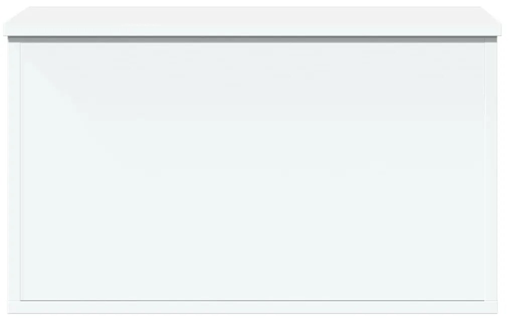 vidaXL Κουτί Αποθήκευσης Λευκό 60x35x35 εκ. από Επεξεργασμένο Ξύλο