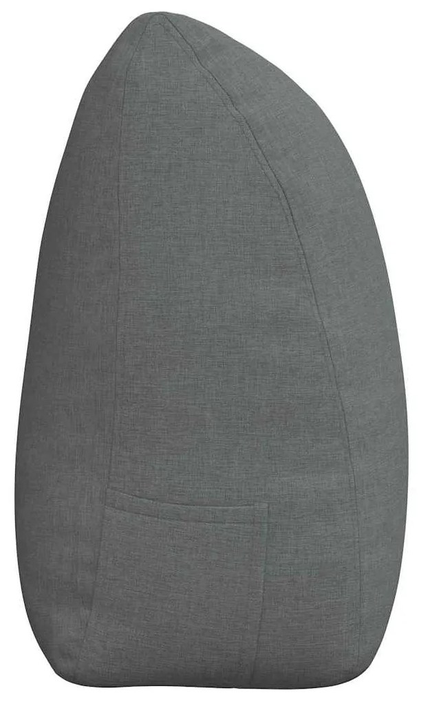 vidaXL Μαξιλάρι Πλάτης Σκούρο Γκρι 180 x 24 x 50 εκ ύφασμα