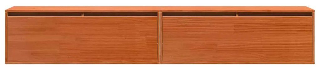 vidaXL Ντουλάπια Τοίχου με ράφι 2 pcs Καφέ κεριού 100 x 30 x 35 εκ