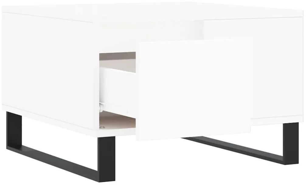 vidaXL Τραπεζάκι Σαλονιού Λευκό 55x55x36,5 εκ. από Επεξεργασμένο Ξύλο