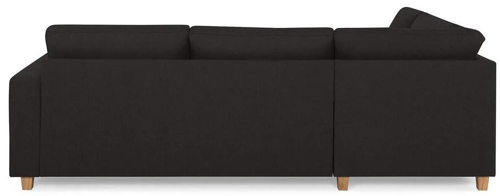 Γωνιακός Καναπές Scandinavian Choice C149, Ανθρακί, Δρυς, 250x195x79cm, Πόδια: Ξύλο | Epipla1.gr