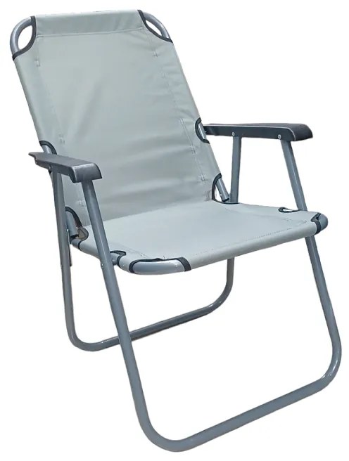 Πτυσσόμενη καρέκλα camping - 1257 - 100045 - Grey